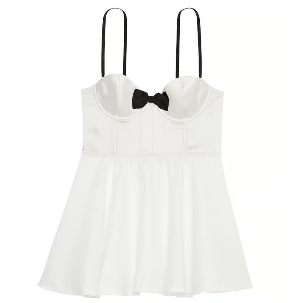 Victoria's Secret Bow Top Bustier Slip Dress - Picture 2 of 13